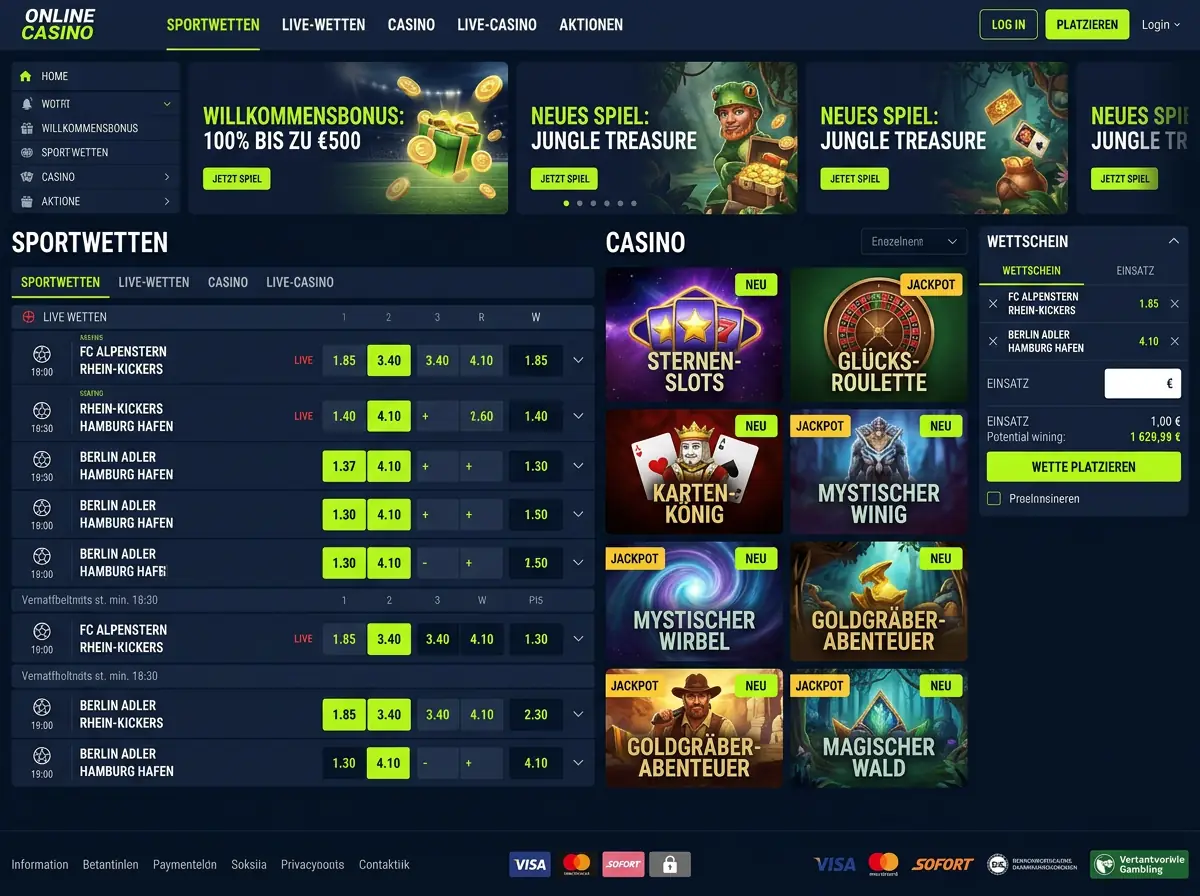 Hashlucky — Spiele und Quoten